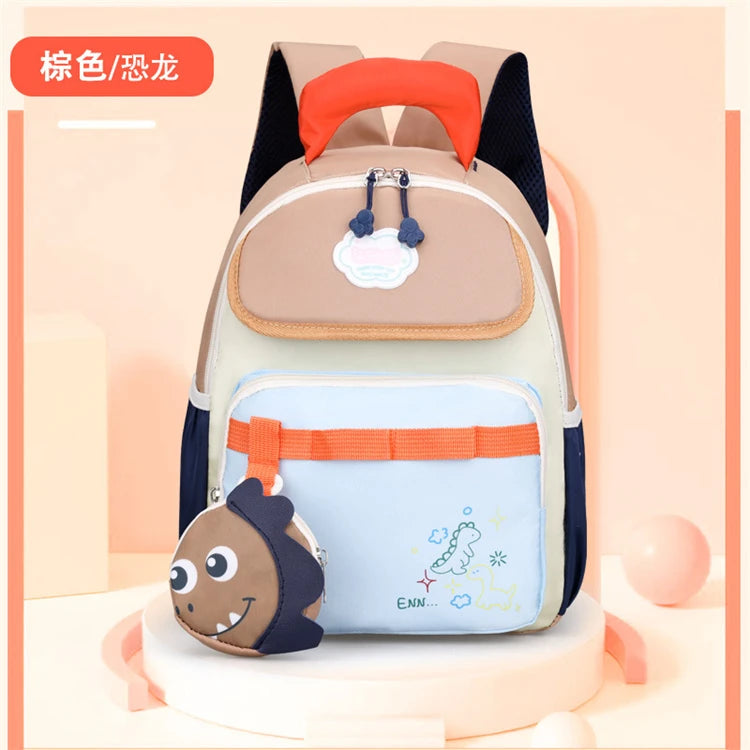 2025 Custom Nylon Printed Cartoon Boys Animal Backpacks for School Children with Price