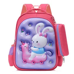 2024 3D Cartoon Printing Kindergarten Bagpack Student Rucksack Waterproof Children Backbag for Kids School Backpack Custom Girls