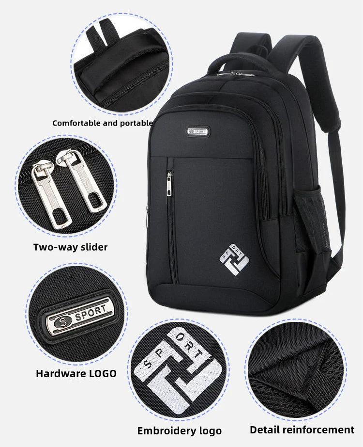 2024 Hot Selling Custom LOGO Kid School Bags Large Capacity Waterproof School Travel Backpacks Business Laptop Bags With logo