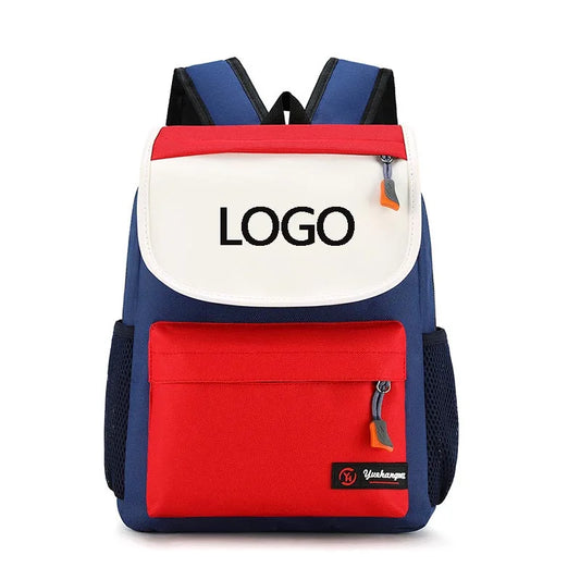2024 Unisex Custom School Bag Hot-Selling Children's Schoolbag Custom Printed Logo Polyester Lining Kindergarten Female Students