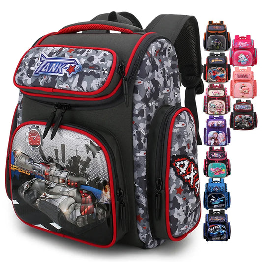 2024 Top Quality Fashion Custom Breathable Spine Protection Kindergarten School Bags for Kids Cool Cartoon Printing Backpack