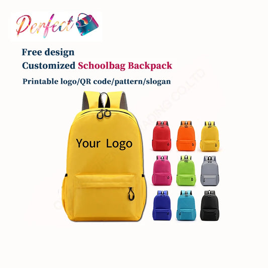 ZY OEM Wholesale Custom Logo Back School Student Backpack for Teenagers School Backpack Bookbags Girls Children Backpacks