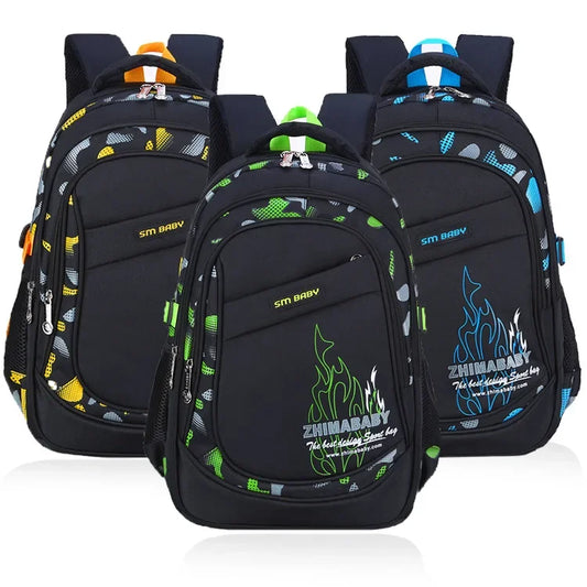 Wholesale Unisex Customizable Kids Backpack Waterproof Polyester Travel Bag for Primary College Students Zipper Closure