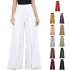 Hot Sale Fashion Long Plain Casual Wide Leg Women's Pants Trousers