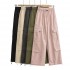 Women Long High Waist Comfort Loose Cool Soft Casual Dance Pockets Cargo Pants