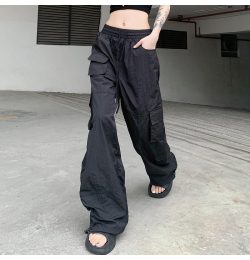 western style casual loose wide leg pants high waist women's pants & trousers 2023 women clothing